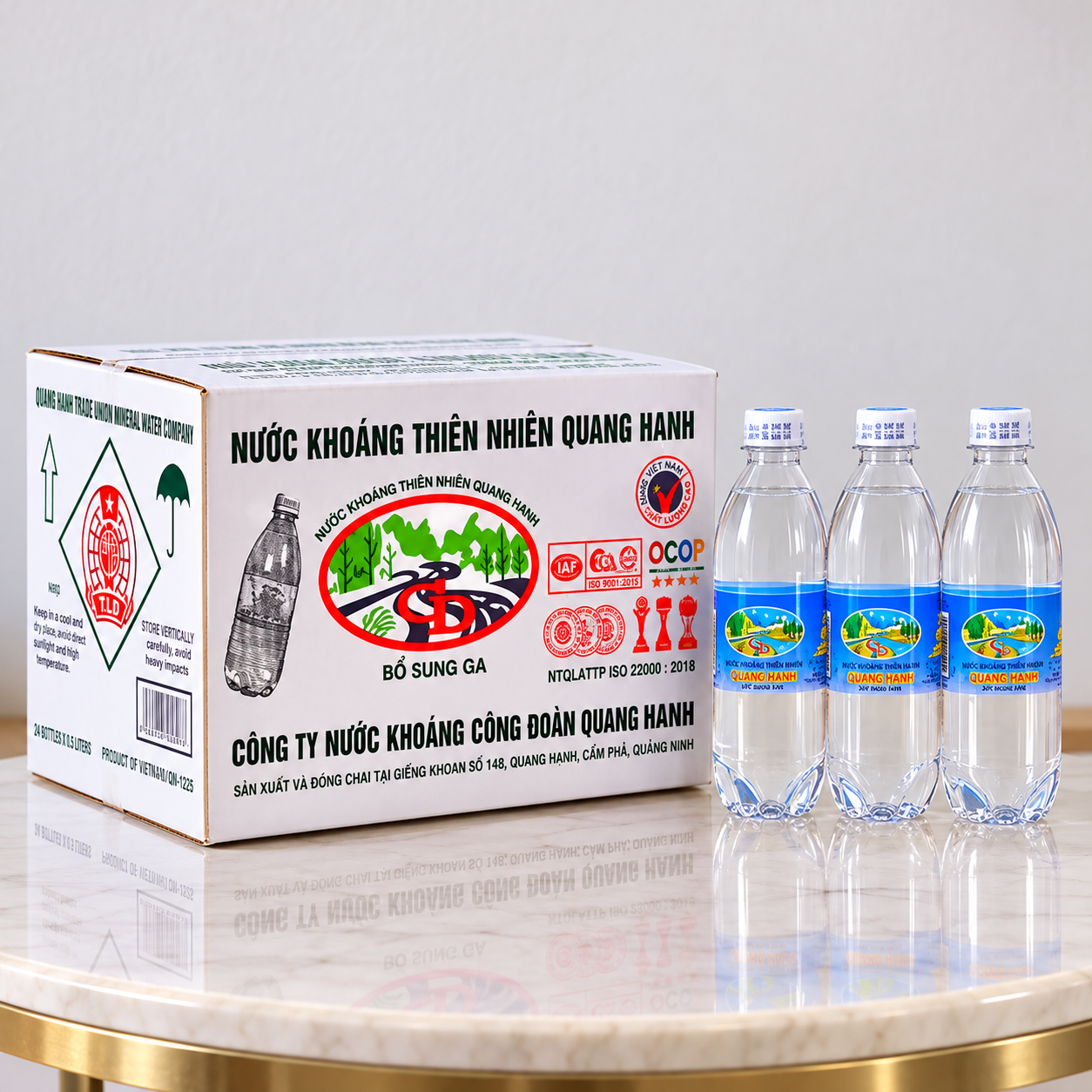 Nước khoáng mặn Quang Hanh loại 500ml
